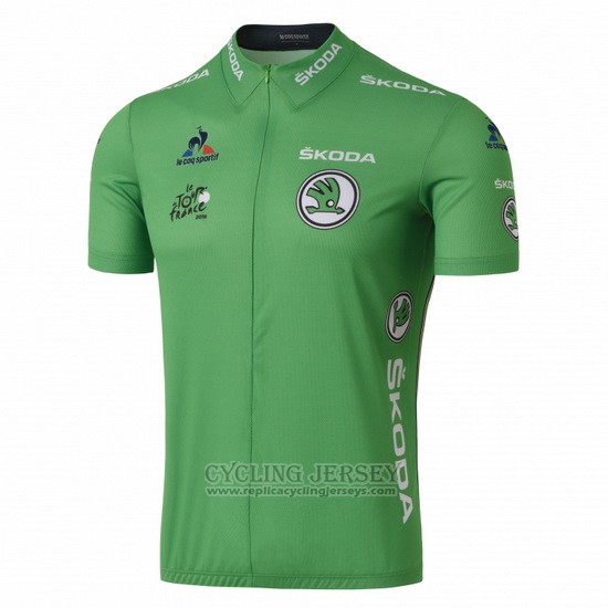 2016 Cycling Jersey Tour de France Green Short Sleeve and Bib Short